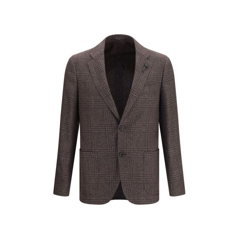 Lardini Brown Wool Oves Aries Men's Blazer